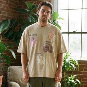 American Garage Oversized Graphic Tee | Therapy Core • Soft Grunge • XL